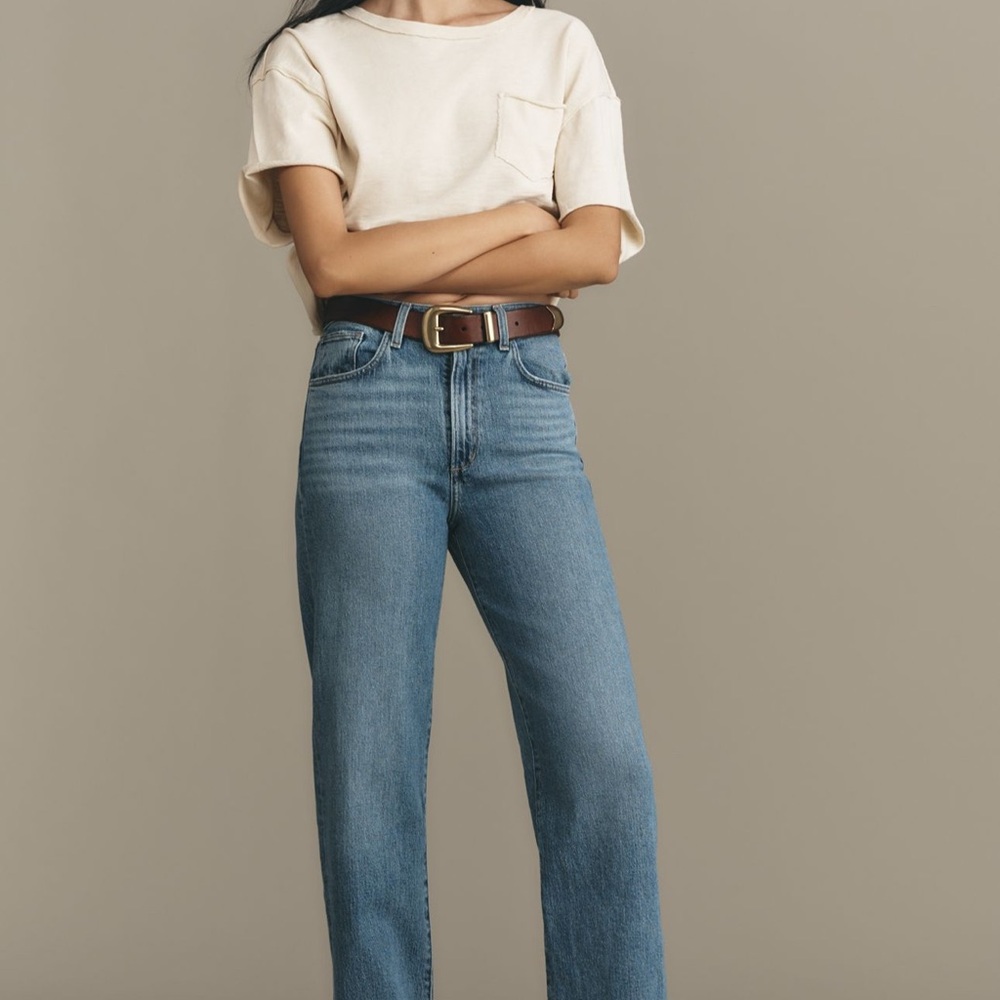 Joe's Jeans Margot Women's High Rise Straight Leg sandblasted and contrasted